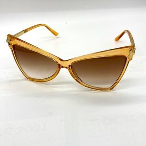 Cateye Champagne & Gold Sunglasses NEW